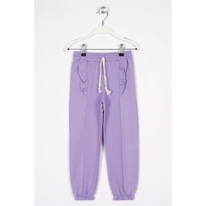 Onu Fırfır Detaylı Lila Renk Erkek Çocuk Esofman Tek Alt