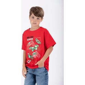 Erkek Çocuk Oyun Gamepad Baskılı T-Shirt 6-9 Yaş
