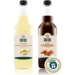 Gold Gull Beyaz Çikolata & Karamel Aromalı Kahve & Meyve Şurubu 2 x 700 ml