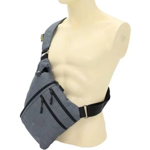 Seven Teen Gri Renk Body Bag  Çapraz Çanta 4985