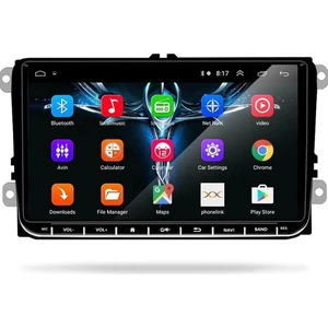 Volkswagen Grubu Uyumlu 9 Inç Android Multimedya 6Gb Ram 64 Gb Hafıza Kablosuz Carplayli android 15 sürüm