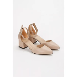 Lavinia Seri Sivri Burunlu Bilekten Tokalı Kadın Topuklu Ayakkabı