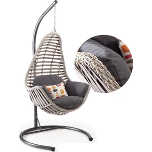 Capri Swing Milas Tekli Rattan Bahçe Salıncağı | Balkon Salıncağı