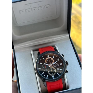 Silikon Kordon Takvimli Kadran 30 mt Suya Dayanıklı Erkek Kol Saat EFM.31363-KZ