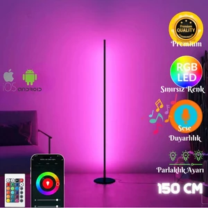 Tuya Smart Uyumlu Telefon ve Kumanda Kontrollü Oda Aydınlatma Sistemi Full Rgb - 150 cm Wifi