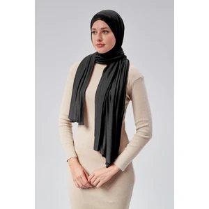 Sonbahar Moda Kadın Şal Penye Düz Tesettür Uzun Mevsimlik Kaliteli Kumaştır Siyah