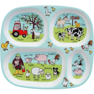 Tyrrell Katz Bebekler Için Mini Bölmeli Tabak Farmyard