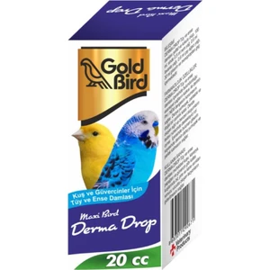 Gold Bird Derma Drop 20 cc Kuş ve Güvercinler Için Tüy ve Ens Damlası