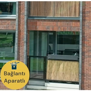 1X3M. Kamış Hasır Bambu Çit Gölgelik Balkon Çiti Bahçe Çiti Dekorasyon