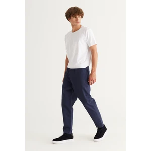 Altınyıldız Classics Erkek Lacivert Relax Fit Rahat Kesim Beli Bağlamalı %100 Pamuk Pantolon