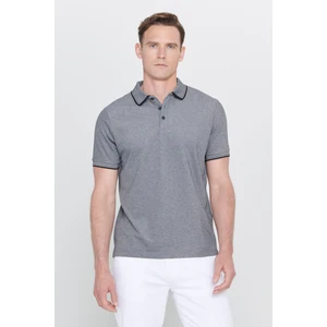 AC&Co / Altınyıldız Classics Erkek Çekmeyen Pamuklu Kumaş Slim Fit Dar Kesim Kıvrılmaz Polo Yaka Tişört