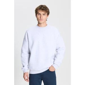 Altınyıldız Classics Erkek Kar Melanj Standart Fit Normal Kesim Içi Polarlı 3 Iplik Bisiklet Yaka Sweatshirt