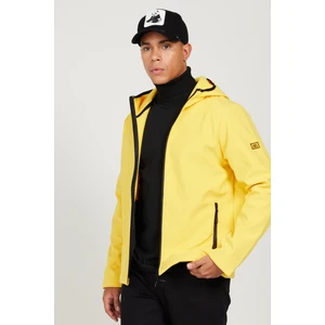 Altınyıldız Classics Erkek Sarı Standart Fit Normal Kesim Dik Yaka Softshell Mont