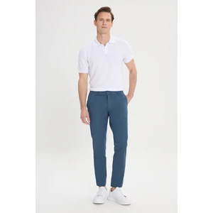 Altınyıldız Classics Erkek Petrol Slim Fit Dar Kesim Yan Cep Pamuklu Esnek Chino Pantolon