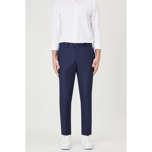 AC&Co / Altınyıldız Classics Erkek Lacivert Slim Fit Dar Kesim Klasik Yan Cep Pantolon