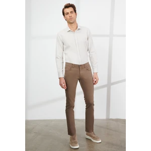 ALTINYILDIZ CLASSICS Erkek Vizon 360 Derece Her Yöne Esneyen Rahat Slim Fit Dar Kesim Pantolon