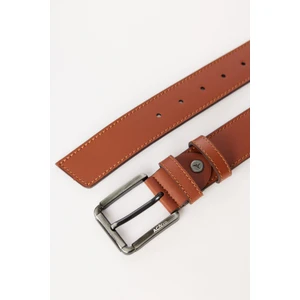 Altınyıldız Classics Erkek Taba Casual Suni Deri Jean Kot Kemeri