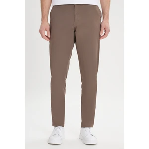 Altınyıldız Classics Erkek Açık Kahve Slim Fit Dar Kesim Pamuklu Yan Cep Esnek Chino Pantolon