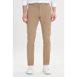 Altınyıldız Classics Erkek Camel Kanvas Slim Fit Dar Kesim Yan Cep Esnek Chino Pantolon