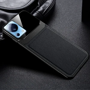 Xiaomi Mi 13 Lite Kılıf Zebana Lens Deri Kılıf Siyah