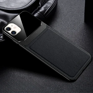 Apple iPhone 11 Kılıf Zebana Lens Deri Kılıf Siyah