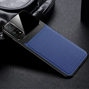 Xiaomi Mi 10T Kılıf Zebana Lens Deri Kılıf Lacivert