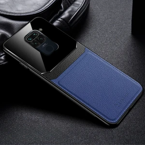 Xiaomi Redmi Note 9 Kılıf Zebana Lens Deri Kılıf Lacivert