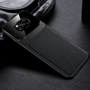 Xiaomi Poco X3 Pro Kılıf Zebana Lens Deri Kılıf Siyah