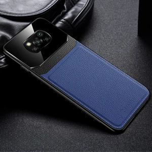 Xiaomi Poco X3 Pro Kılıf Zebana Lens Deri Kılıf Lacivert