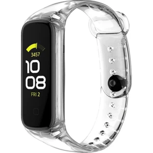 Samsung Galaxy Fit 2 R220 Kordon Kayış Silikon Şeffaf