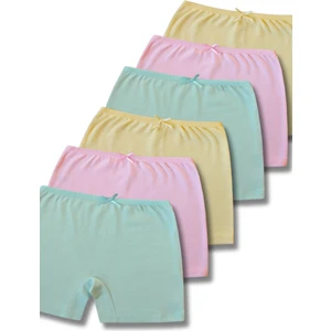Giza Kids %100 Pamuklu Ribana Boxer Külot Iç Çamaşır 6lı Set
