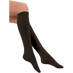 3'lü Kadın Siyah Renk Dizaltı Anne Çorabı