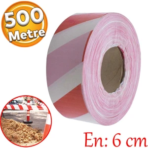 Emniyet Şeridi İkaz Uyarı Uyarıcı Bandı 500 Metre Bant En 6 cm İnşaat Kaza Olay Yeri Otopark Konut