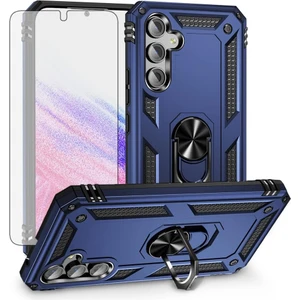 Samsung Galaxy A35 Kılıf Armor Tank Holder Hard Shockproof + Ekran Koruyucu