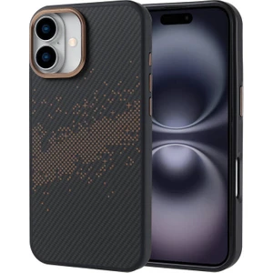 Apple iPhone 16 Plus Uyumlu Karbon Fiber Tasarım 2mm Ince Telefon Kılıfı Kapak