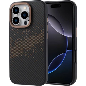 Apple iPhone 16 Pro Uyumlu Karbon Fiber Tasarım 2mm Ince Telefon Kılıfı Kapak