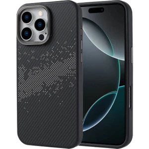 Apple iPhone 16 Pro Max Uyumlu Karbon Fiber Tasarım 2mm Ince Telefon Kılıfı Kapak
