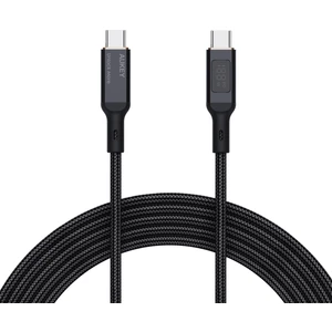 CB-MCC102-BK 100W Naylon Örgülü 5A 480Mbps Type-C Type-C LCD Ekranlı Kablo 1.8M