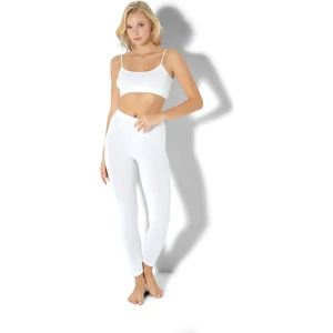 Kadın Beyaz Uzun Tayt 570