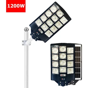 Dls 1200W Solar Güneş Enerjili Profesyonel LED Bahçe Aydınlatması Hareket Sensörlü 684 Ledli