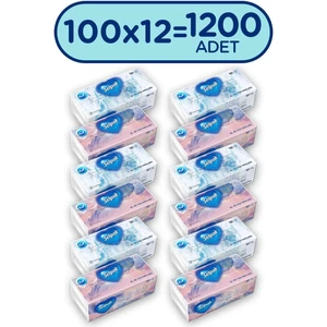 El ve Yüz Havlusu 12'li 1200 Yaprak