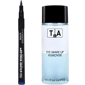Tca Studio Make-Up Göz Makyaj Temizleyici 150 Ml - Likit Eyeliner (Blue 03) Göz Kalemi Hediyeli