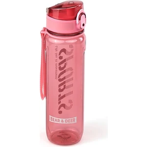 Bear & Deer Otomatik Kapak Matara Pembe 650 Ml.