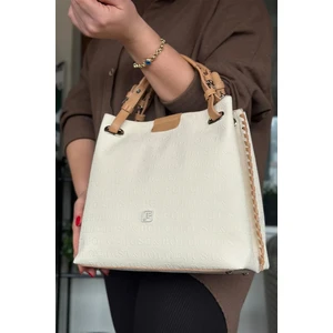 Just Polo Kadın Örgülü 4 Bölmeli Omuz Çantası ve El Çantası 2180-GD