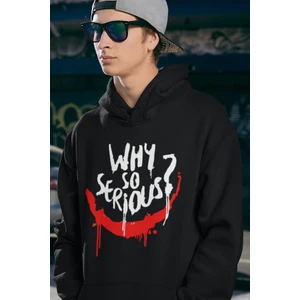 Why So Serious ? Joker Gülen Surat Baskılı Unisex Oversize Hoodie