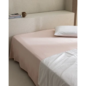 Madame Coco Manon King Size %100 Pamuk Ranforce Lastiksiz Çarşaf - Pudra