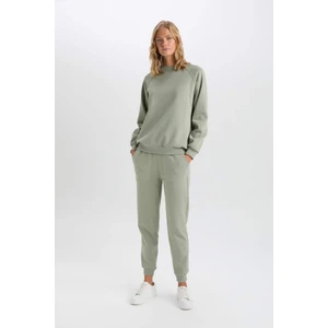 Regular Fit Jogger Kışlık Eşofman Altı Basic Düz Beli Lastikli Bağcıklı Cepli V2699AZ24WN