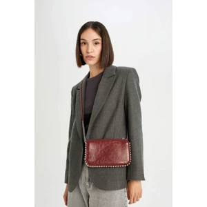 Kadın Zımba Detaylı Suni Deri Çapraz Çanta E0716AXNS