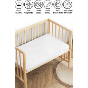 Baby  Pamuk Sıvı Geçirmez Fitted Bebek ve Çocuk Yatağı Koruyucu Alez