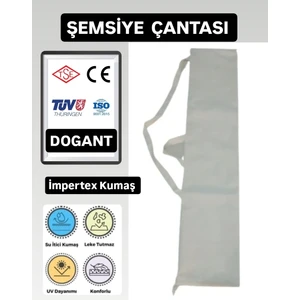 Plaj Şemsiyesi Bej Taşıma Çantası Kılıfı  Sıvı Geçirmez
